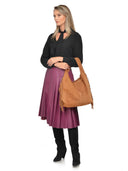 Isabella Rhea Geanta de umar Marissa piele naturala Coniac