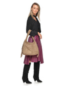 Isabella Rhea Geanta de umar Marissa piele naturala Taupe