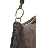 Isabella Rhea Geanta de umar Otilia piele naturala Maro inchis