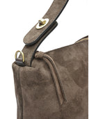 Isabella Rhea Geanta de umar Evelina piele naturala Maro inchis