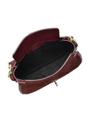 Isabella Rhea Geanta de umar Natalia piele naturala Bordo