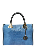 Isabella Rhea Geanta de mana  Floriana piele naturala Albastru