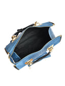 Isabella Rhea Geanta de mana  Floriana piele naturala Albastru