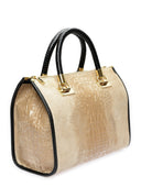 Isabella Rhea Geanta de mana  Floriana piele naturala Taupe