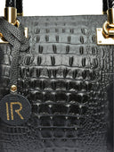 Isabella Rhea Geanta de mana  Floriana piele naturala Negru