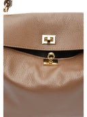 Isabella Rhea Geanta de umar  Maia piele naturala Taupe