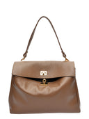 Isabella Rhea Geanta de umar  Maia piele naturala Taupe