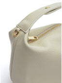 Borsa a tracolla Mara, in vera pelle beige