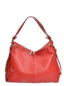 Borsa hobo Mihalea in vera pelle Rossa