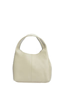 Borsa hobo Mirela beige in vera pelle