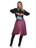 Isabella Rhea Geanta de mana  Sandra piele naturala Albastru deschis