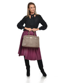 Isabella Rhea Geanta de mana  Yvonne piele naturala Taupe