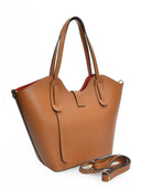 Isabella Rhea Geanta de umar  Monica piele naturala coniac