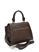 Isabella Rhea Geanta de mana  Paula piele naturala cioccolatiu