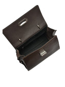 Isabella Rhea Geanta de mana  Paula piele naturala cioccolatiu