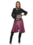 Isabella Rhea Geanta de mana  Paula piele naturala cioccolatiu