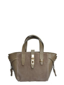 Isabella Rhea Geanta de mana  Teodora piele naturala Taupe