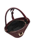 Isabella Rhea Geanta de umar Cecilia piele naturala Bordo