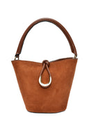 Isabella Rhea Geanta de umar Cecilia piele naturala coniac