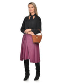 Isabella Rhea Geanta de umar Cecilia piele naturala coniac