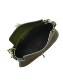 Isabella Rhea Geanta de umar Natalia piele naturala Verde militar