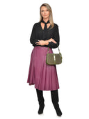 Isabella Rhea Geanta de umar Natalia piele naturala Verde militar