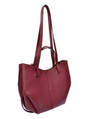 Luisa Vannini Geanta de umar Jovana piele naturala Visiniu