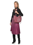 Luisa Vannini Geanta de umar Jovana piele naturala Visiniu