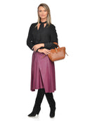 Luisa Vannini Geanta de mana  Arielle piele naturala coniac