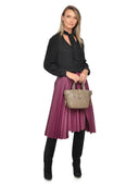 Luisa Vannini Geanta de mana  Arielle piele naturala Taupe