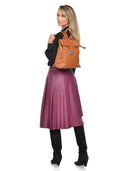 Luisa Vannini Rucsac Henrietta piele naturala coniac