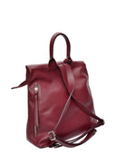 Luisa Vannini Rucsac Henrietta piele naturala Visiniu