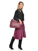 Luisa Vannini Geanta de umar Tamara piele naturala Visiniu