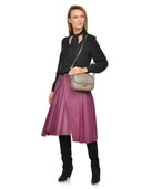 Luisa Vannini Geanta Postas Severine piele naturala Taupe