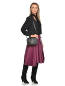 Luisa Vannini Geanta Postas Severine piele naturala Negru