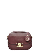 Luisa Vannini Geanta Postas Severine piele naturala Visiniu