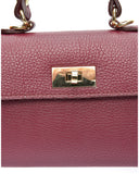 Luisa Vannini Geanta de mana  Sylvie piele naturala Visiniu