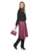 Luisa Vannini Geanta de mana  Sylvie piele naturala Visiniu