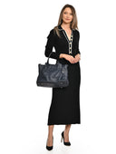 Luisa Vannini Geanta de mana  Marcellina piele naturala Albastru inchis