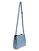 Luisa Vannini Geanta Postas Paola piele naturala Albastru deschis