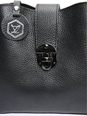 Luisa Vannini Geanta Postas Paola piele naturala Negru