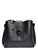 Luisa Vannini Geanta Postas Paola piele naturala Negru