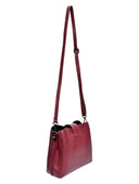 Luisa Vannini Geanta Postas Paola piele naturala Visiniu