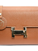 Luisa Vannini Geanta Postas Valentina piele naturala coniac