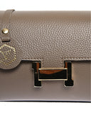 Luisa Vannini Geanta Postas Valentina piele naturala Taupe