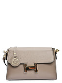 Luisa Vannini Geanta Postas Valentina piele naturala Taupe