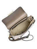 Luisa Vannini Geanta Postas Valentina piele naturala Taupe