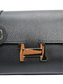 Luisa Vannini Geanta Postas Valentina piele naturala Negru