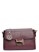 Luisa Vannini Geanta Postas Valentina piele naturala Visiniu