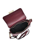 Luisa Vannini Geanta Postas Valentina piele naturala Visiniu